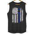 Thin Blue Line Flag American Us Marshal Men Tank Top