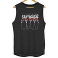 Tombstone Say When American Flag Men Tank Top