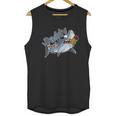 Tough Smoking Daddy Shark Men Tank Top