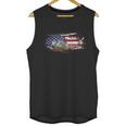 Uh1 Huey Helicopter American Flag Usa Pilot Vietnam Veteran Graphic Design Printed Casual Daily Basic Men Tank Top