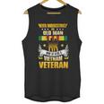 Never Underestimate An Old Who Is Also A Vietnam Veteran Gift Graphic Design Printed Casual Daily Basic Men Tank Top