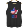 Useh Leaf Canadian American Flag Canada Usa Patriotic Men Tank Top