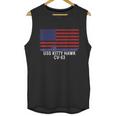 Uss Kitty Hawk Cv63 Aircraft Carrier Vintage Usa Flag Men Tank Top