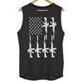 Vintage American Gun Rifle Usa Flag Men Tank Top