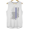 Back The Blue Usa Flag Police Lives Matter Men Tank Top