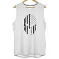 Black American Flag In Spartan Men Tank Top