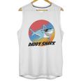 Daddy Shark With Sunglasses And Vintage Sunset Men Tank Top