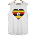 I Love Uganda Ugandan Flag Heart Men Tank Top