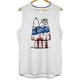 Snoopy Woodstock House American Flag 4Th Of July Independence Day Shirt Men Tank Top