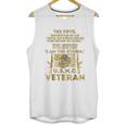 Usmc Veteran I Am The Storm Gold Effect Men Tank Top