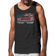 1958 Buick Front Red Us Flag Men Tank Top