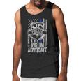 American Flag Blue Thin Line Apparel Advocate Police Men Tank Top