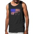 American Us Flag Jeep Men Tank Top