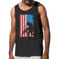 Armed Bigfoot Sasquatch Ar15 Patriotic American Flag Men Tank Top