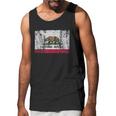 California Flag Republic Vintage Retro Official Bear Men Tank Top