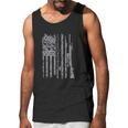 Cool Fishing Rod Hunting Rifle American Flag Gift Men Tank Top