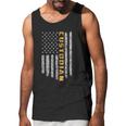 Custodian American Flag Usa Janitor School Men Tank Top