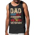 Dad Grandpa Husband Us Flag Vietnam Veteran Father Day Men Tank Top