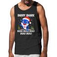 Men Daddy Shark With Santa Claus Hat Family Pajama Men Tank Top