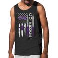 Go Tcu Horned Frogs American Flag Men Tank Top