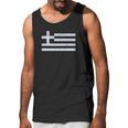 - Greece Flag Vintage Style Men Tank Top