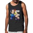 Gretchen Whitmer Staight Ally Flag Strong Woman Men Tank Top