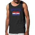 Hrvatska Croatia Flag Croatian Retro Fade Men Tank Top