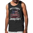 Just A Simple Jeep Girl American Flag 4Th Of JulyMen Tank Top