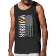 Kidney Warrior Sideways Awareness Ribbon Usa Flag Men Tank Top