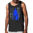 Male K9 Officer Blue Line Flag For K9 Handlers Men Tank Top