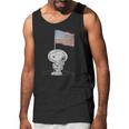 Peanuts Snoopy Astronaut American Flag 1St Step On The Moon Shirt Men Tank Top