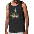 Persian Flag Iranian Lion Sun And Crown Men Tank Top