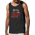 Red Plaid Daddy Bear Matching Buffalo Pajama Men Tank Top