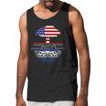 Salvadorian Roots American Grown Us El Salvador Flag Men Tank Top