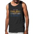 San Jose California Flag Vintage Fade Men Tank Top