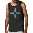 Strange Cargo New Mexico State Flag Distressed Black Men Tank Top