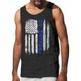 Thin Blue Line Flag American Us Marshal Men Tank Top