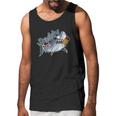 Tough Smoking Daddy Shark Men Tank Top