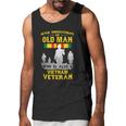 Mens Never Underestimate An Old Man Vietnam Veteran Gift Graphic Design Printed Casual Daily Basic Men Tank Top