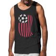 Usa National Flag With Soccer Ball Distressed Gift Men Tank Top