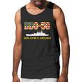 Uss John Mccain Ddg-56 Usa Flag Graphic Design Printed Casual Daily Basic Men Tank Top