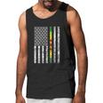 Vietnam Veteran Us Flag Vietnam Service Ribbon Graphic Design Printed Casual Daily Basic Men Tank Top