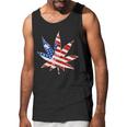 Vintage Weed American Flag 420 Men Tank Top