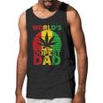 Worlds Dopest Dad Vintage Weed Leaf Cannabis Marijuana Men Tank Top