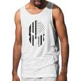 Black American Flag In Spartan Men Tank Top