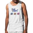 Daddy Shark And Three Baby Sharks Men Tank Top