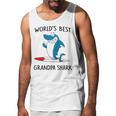 Grandpa Gift Worlds Best Grandpa Shark Men Tank Top