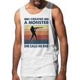 Vintage I Created A Monster Shooting She Calls Me Dad 2020 Men Tank Top