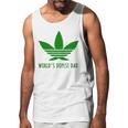 Weed Worlds Dopest Dad Funny Men Tank Top