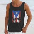 Cock Fight Gallos Gallero Fighting Rooster Puerto Rico Flag Men Tank Top